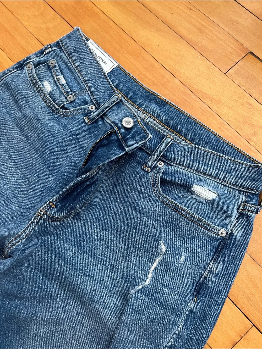 Abercrombie & Fitch - Men Athletic Slim Blue Denim Jeans 30x32